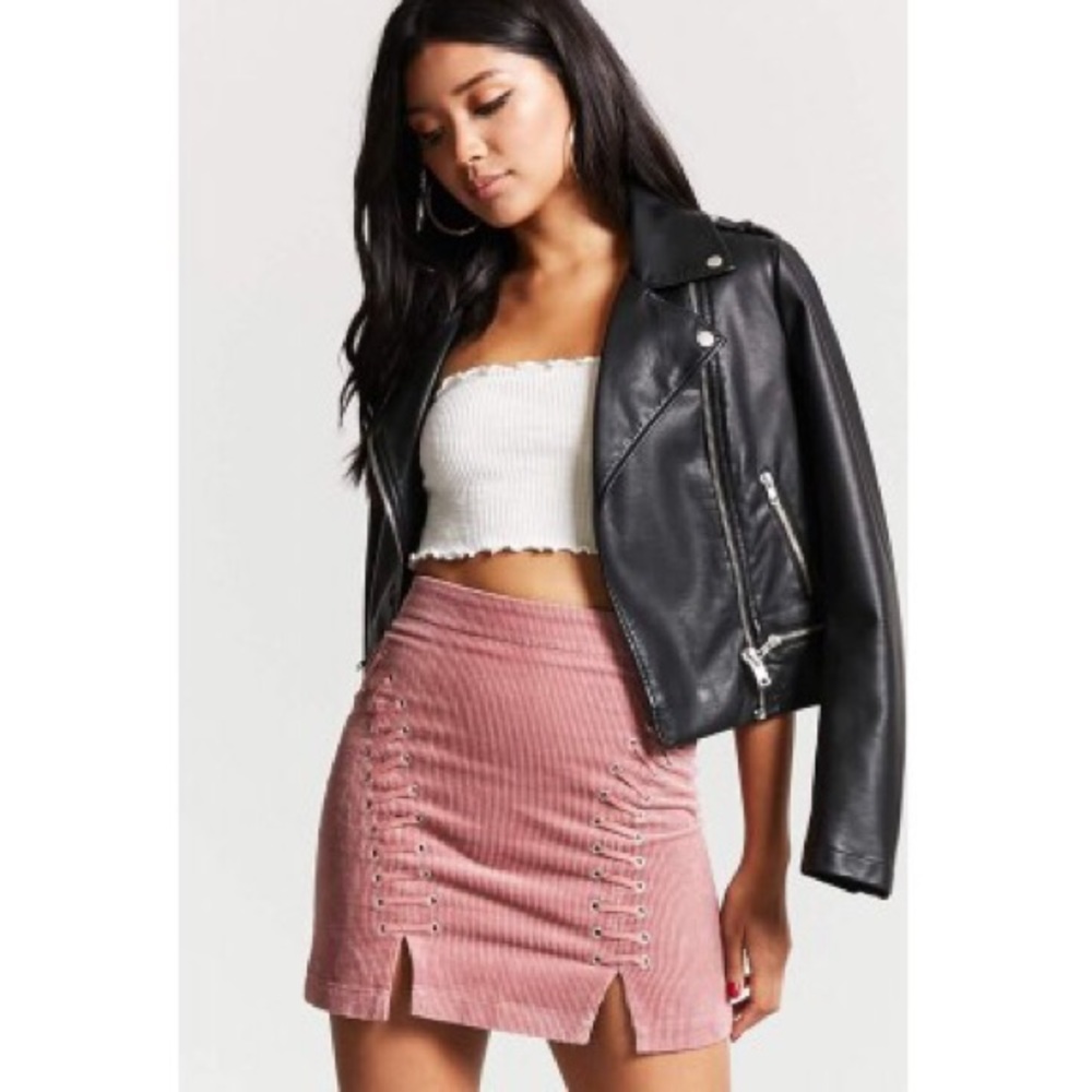 Forever 21 corduroy mauve skirt